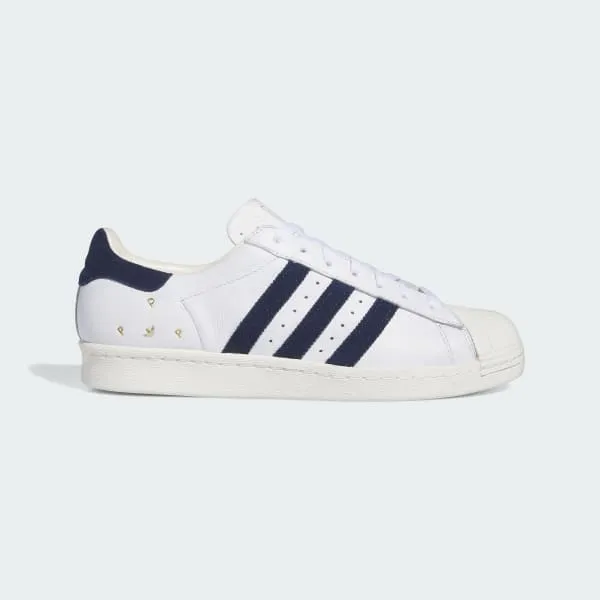 Adidas x Pop Trading Co Superstar ADV Cloud White - Collegiate Navy - Chalk White