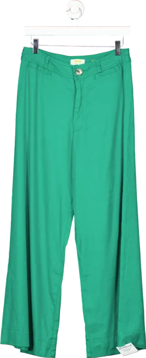 ANTHROPOLOGIE Maeve Green Wide Leg Trousers Size W30