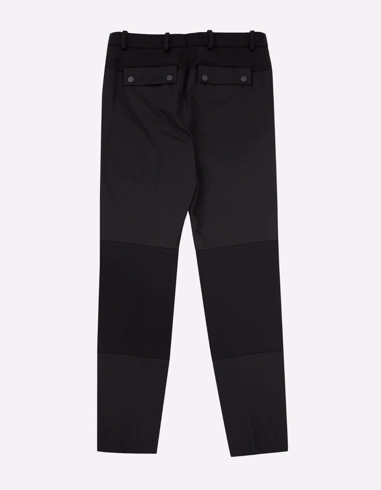 Black Contrast Panel Trousers