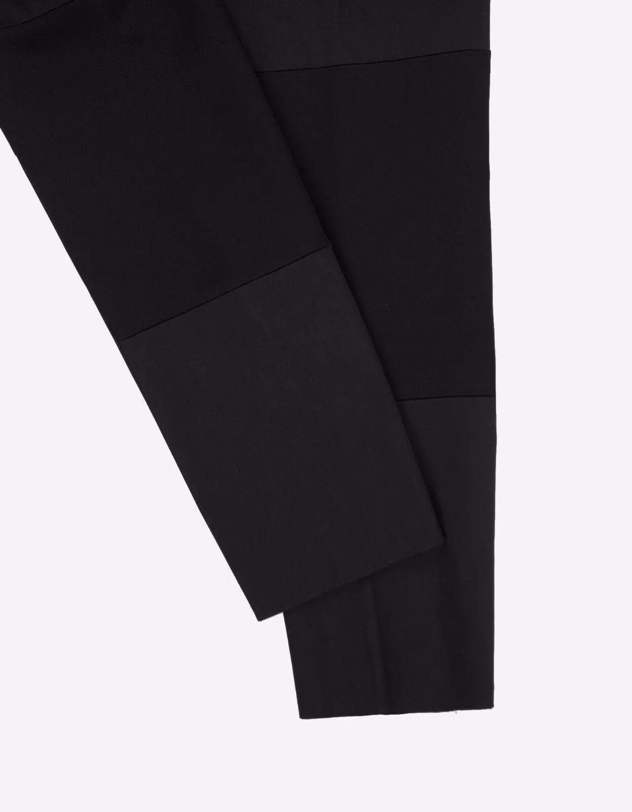 Black Contrast Panel Trousers