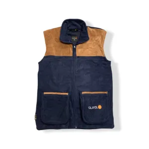 Clayclo Polar Fleece Gilets Blue Large