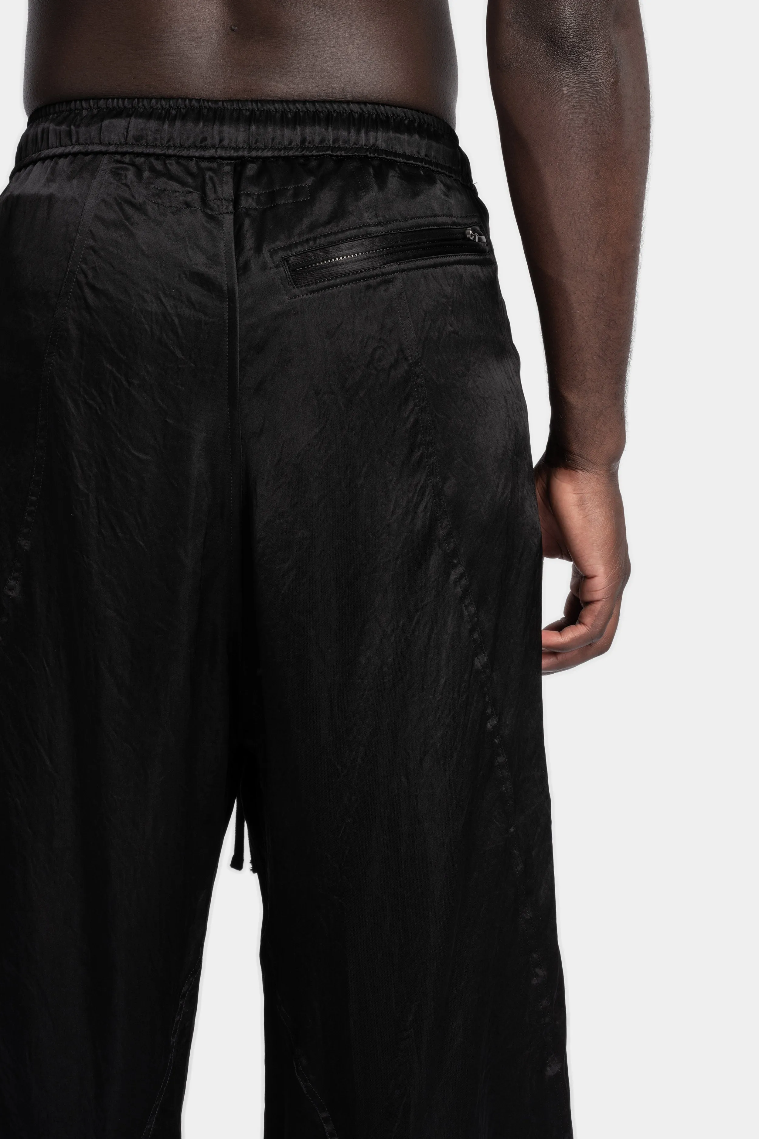 Drop crotch drawstring pants