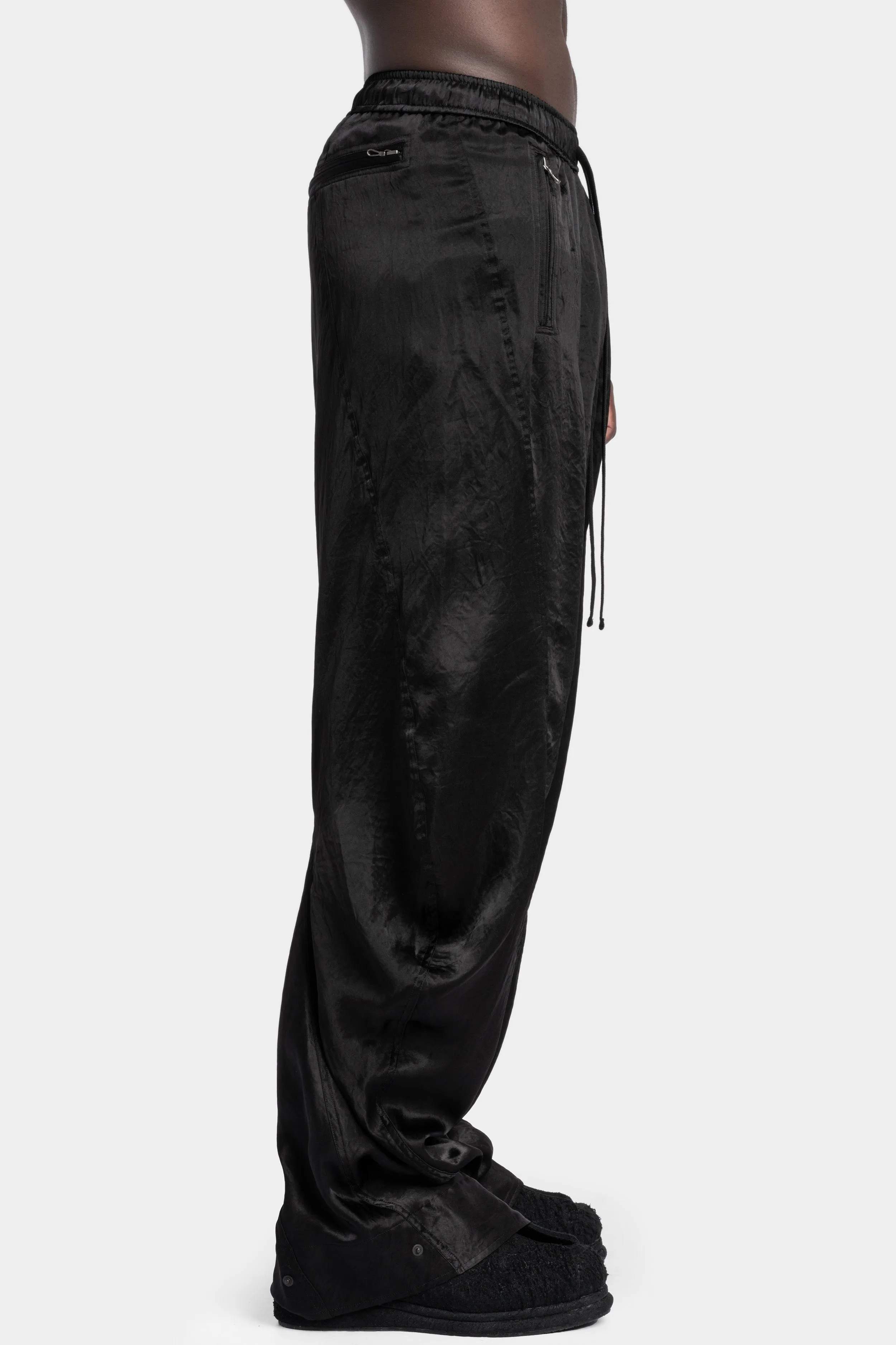 Drop crotch drawstring pants