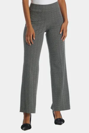 Herringbone Pull On Wide Leg Pants