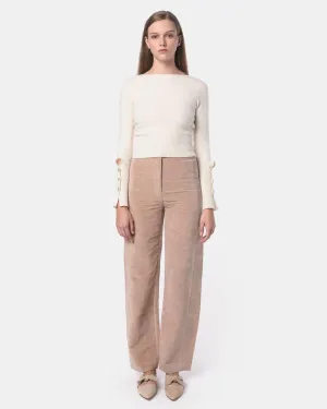 High Waisted Pants in Smoked Pink