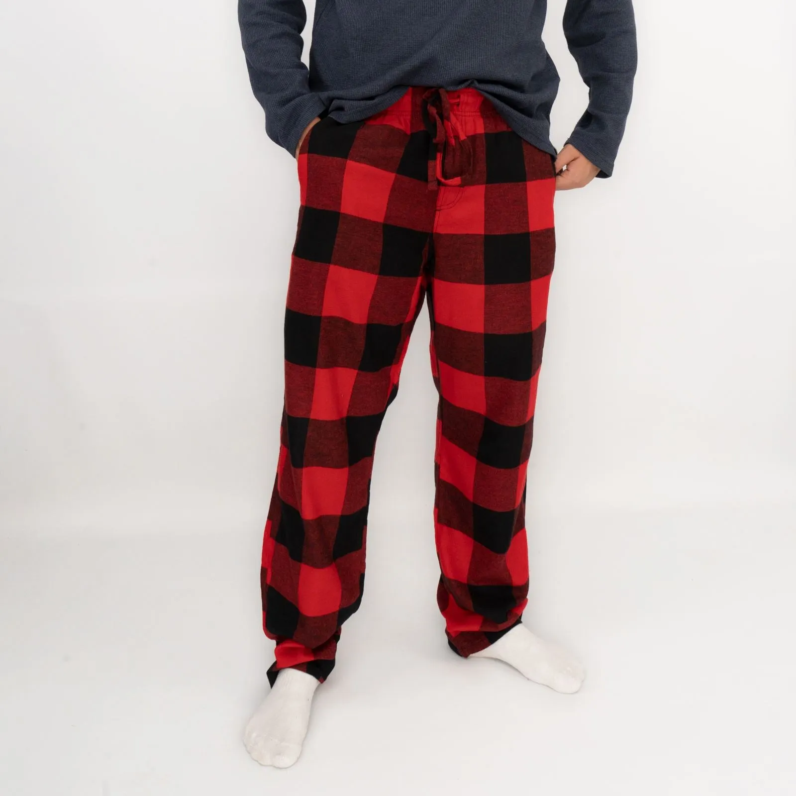 Old Navy Mens Red Plaid Tartan PJ Pants Pyjama Bottoms