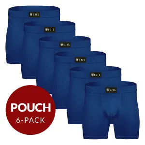 Sweat Proof Men's Boxer Briefs with Pouch - Navy 6pk