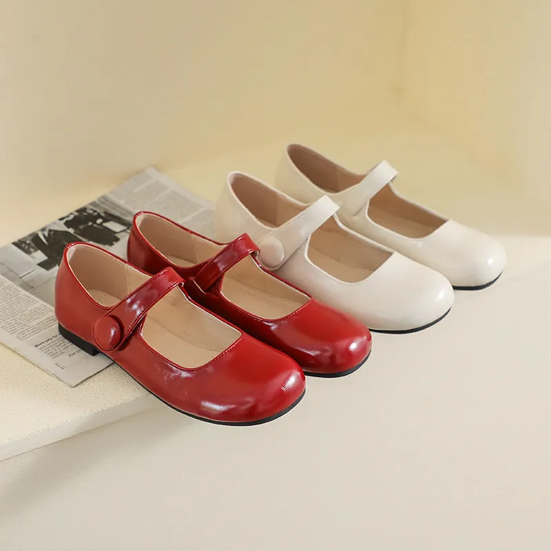 Women Glossy Soft Casual Mary Jane Shoes